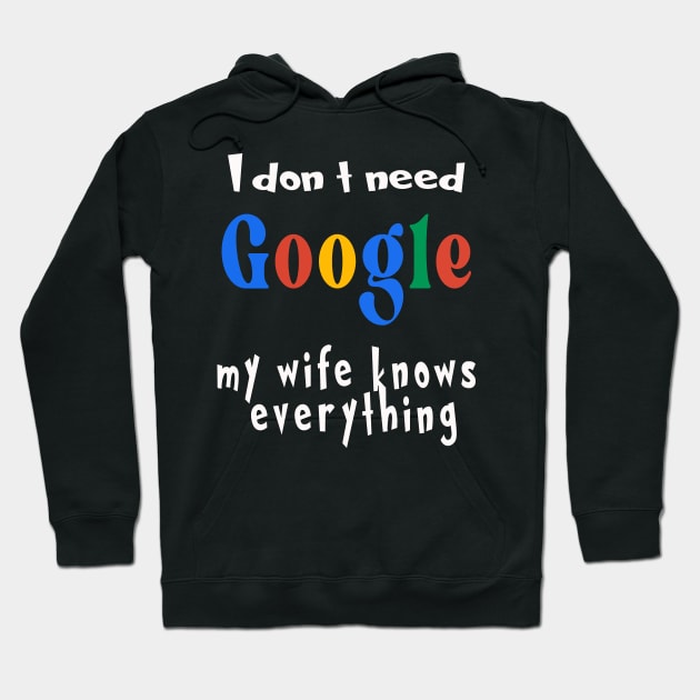 i dont need google Hoodie by nflstr